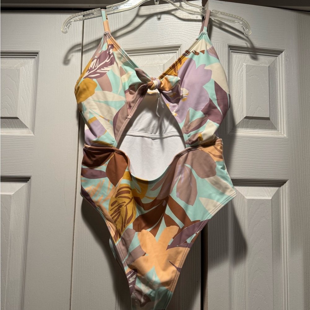 Cupshe Tropical Leaf One Piece Swimsuit - Multicolor